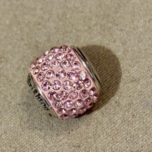 🆕 Brighton Cupid’s Kiss bead Five rows of Pale pink crystals Retired Gift ready - Picture 2 of 8